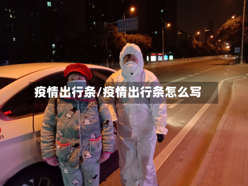 疫情出行条/疫情出行条怎么写-第2张图片