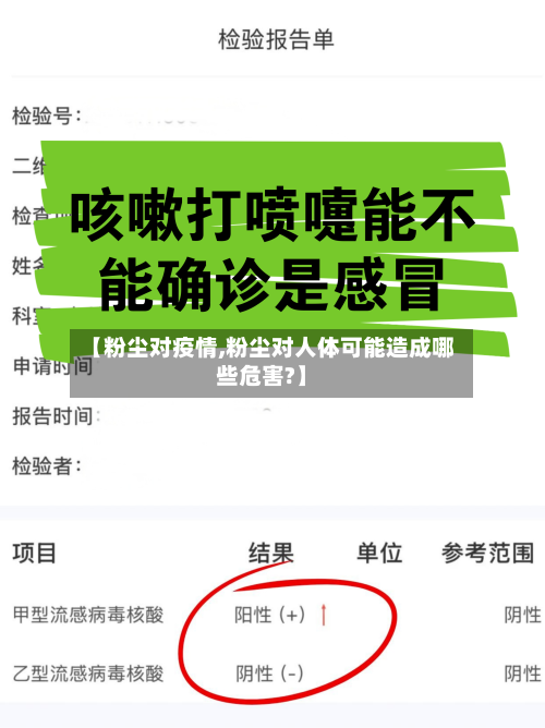 【粉尘对疫情,粉尘对人体可能造成哪些危害?】-第3张图片