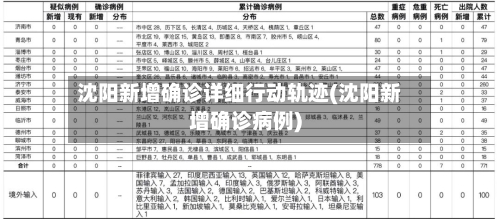 沈阳新增确诊详细行动轨迹(沈阳新增确诊病例)-第2张图片