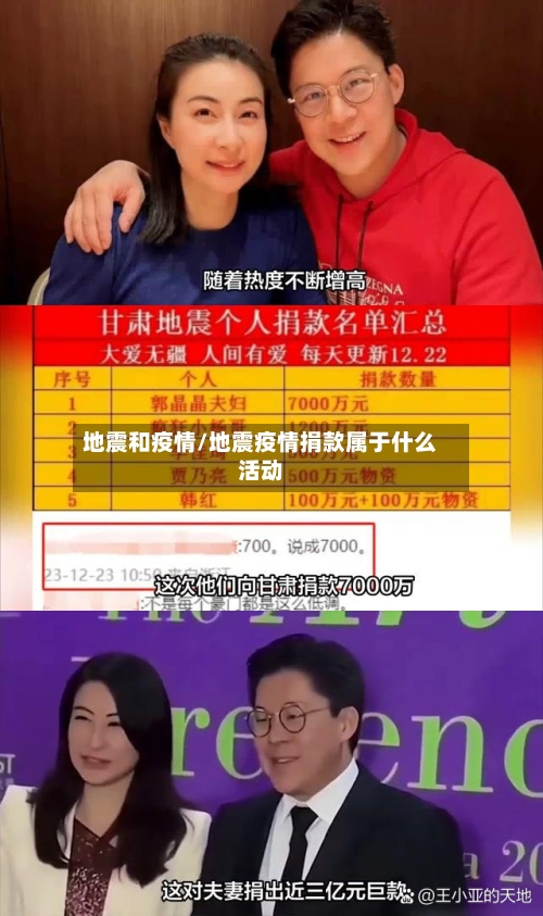 地震和疫情/地震疫情捐款属于什么活动-第1张图片