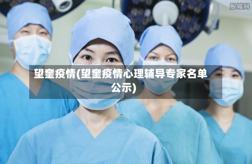 望奎疫情(望奎疫情心理辅导专家名单公示)-第3张图片