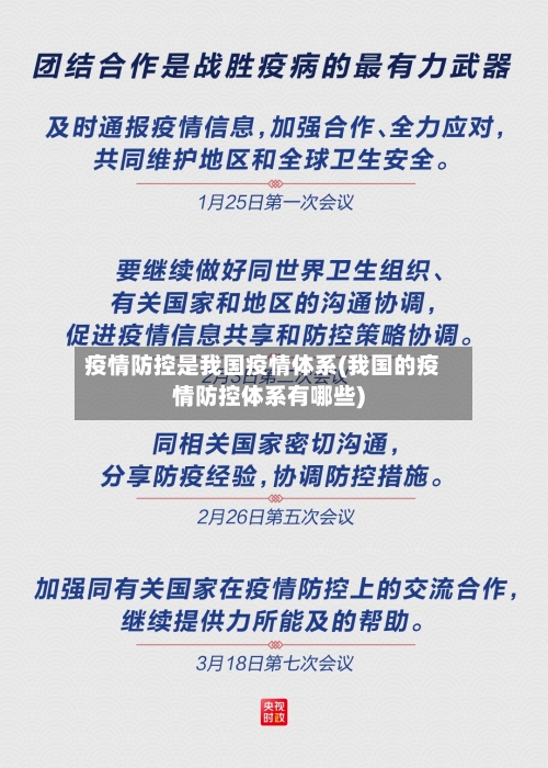 疫情防控是我国疫情体系(我国的疫情防控体系有哪些)-第1张图片