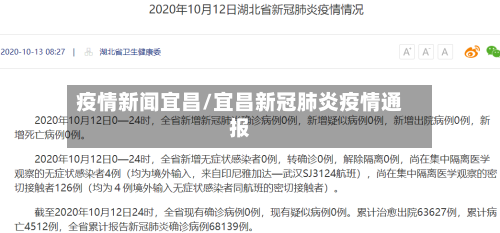 疫情新闻宜昌/宜昌新冠肺炎疫情通报-第2张图片