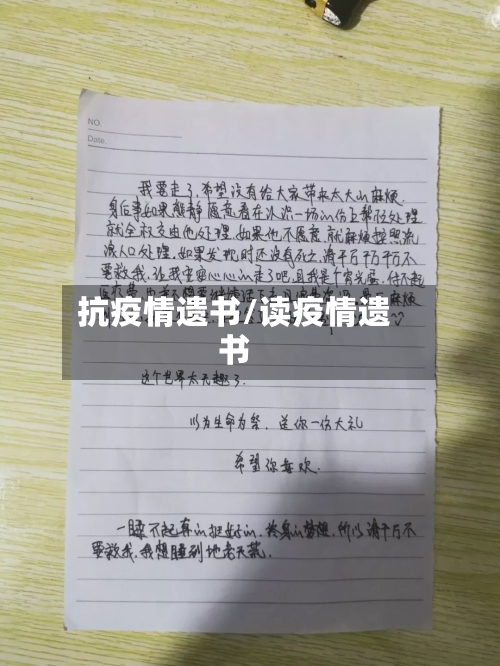 抗疫情遗书/读疫情遗书-第2张图片