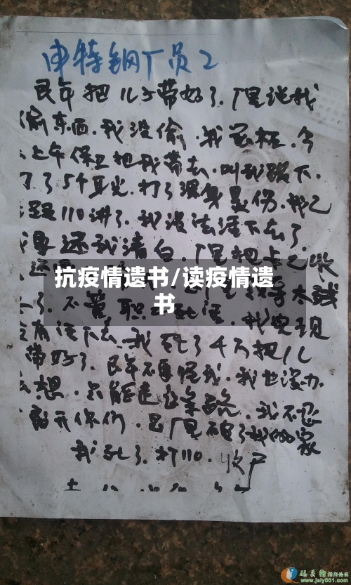 抗疫情遗书/读疫情遗书-第1张图片