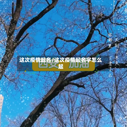 这次疫情起名/这次疫情起名字怎么起-第1张图片