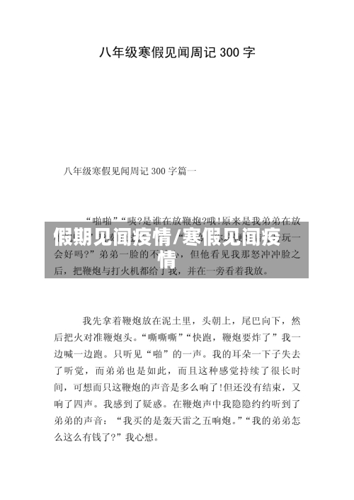 假期见闻疫情/寒假见闻疫情-第2张图片