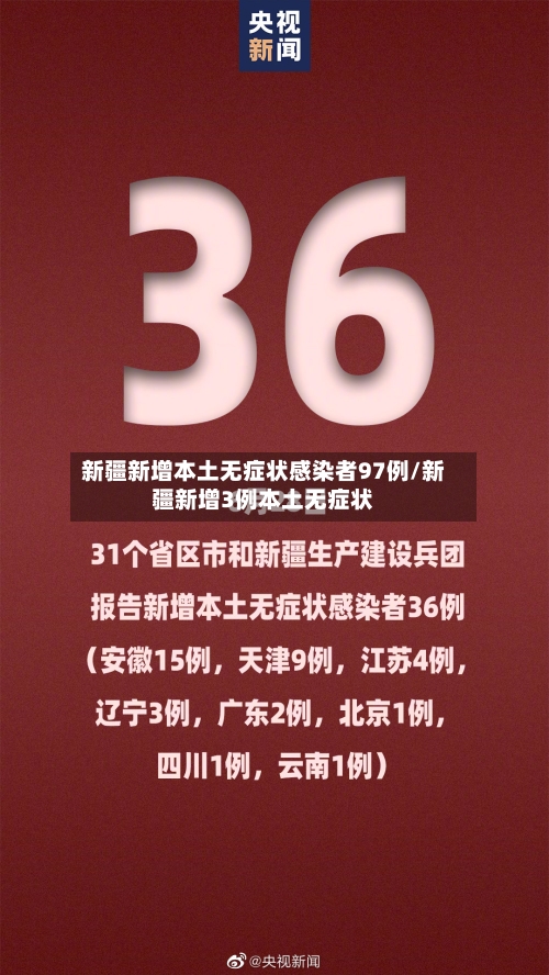 新疆新增本土无症状感染者97例/新疆新增3例本土无症状-第1张图片