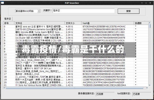 毒霸疫情/毒霸是干什么的-第1张图片