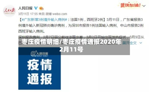 枣庄疫情明细/枣庄疫情通报2020年2月11号-第2张图片