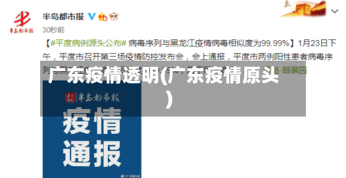广东疫情透明(广东疫情原头)-第2张图片